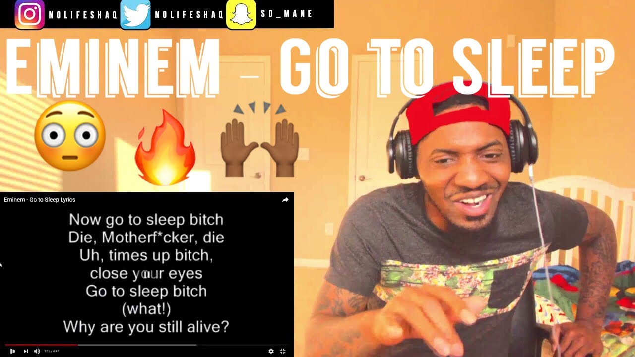 Eminem - Go to Sleep  (Lyrics On Screen) | REACTION