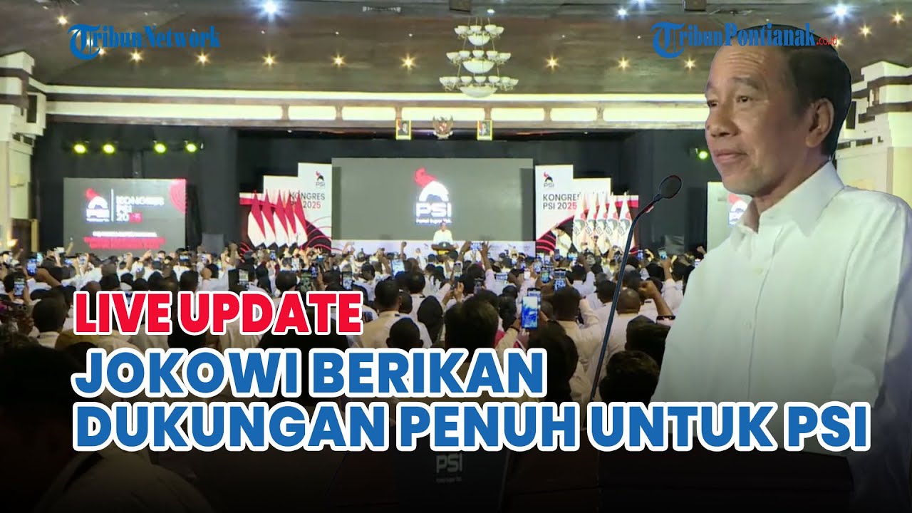 🔵Dukungan Total Jokowi untuk PSI, Kader Serukan Namanya Usai Pidato di Graha Saba Buana