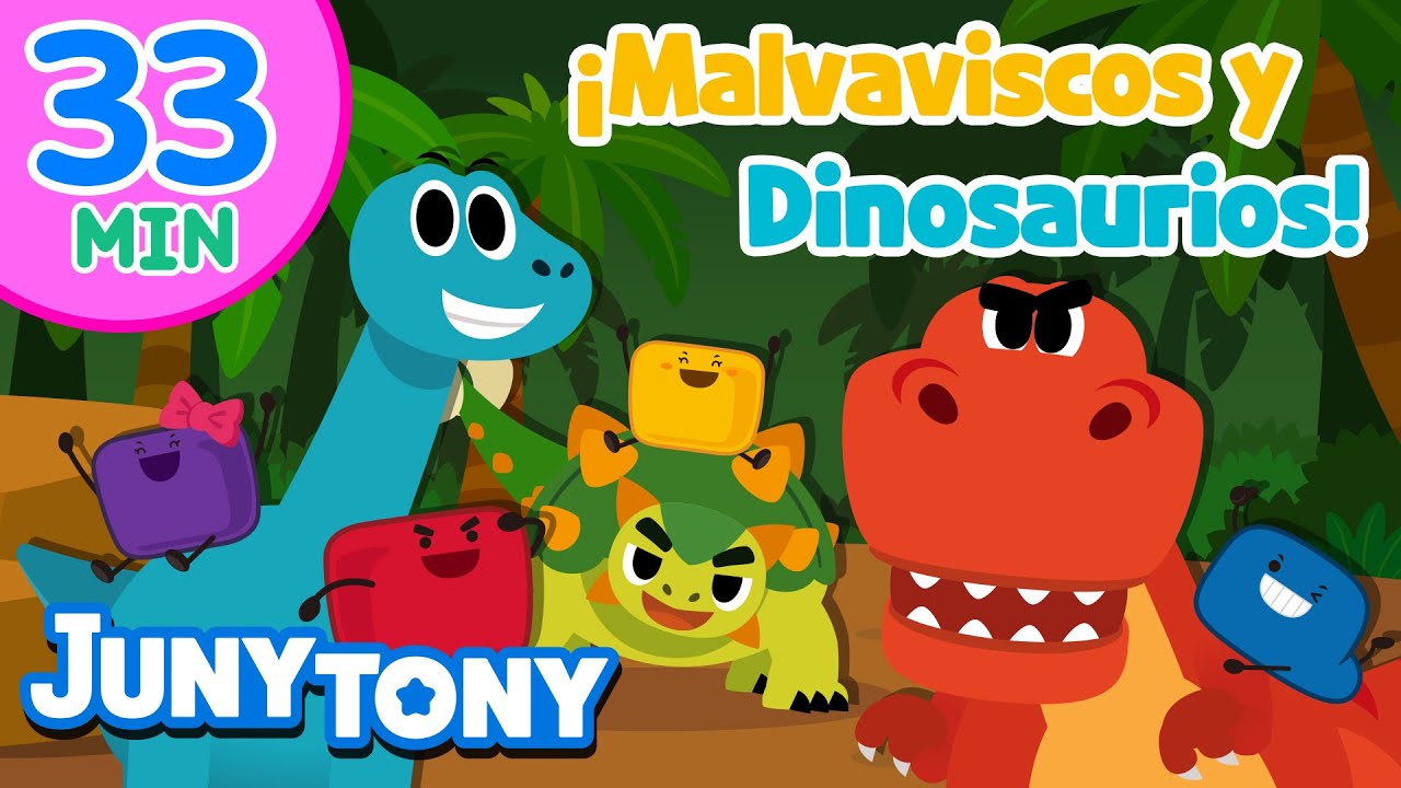 ¡Juguemos con los Amigos Malvaviscos y Dinosaurios! | Aventura, Baile y Más | JunyTony en español