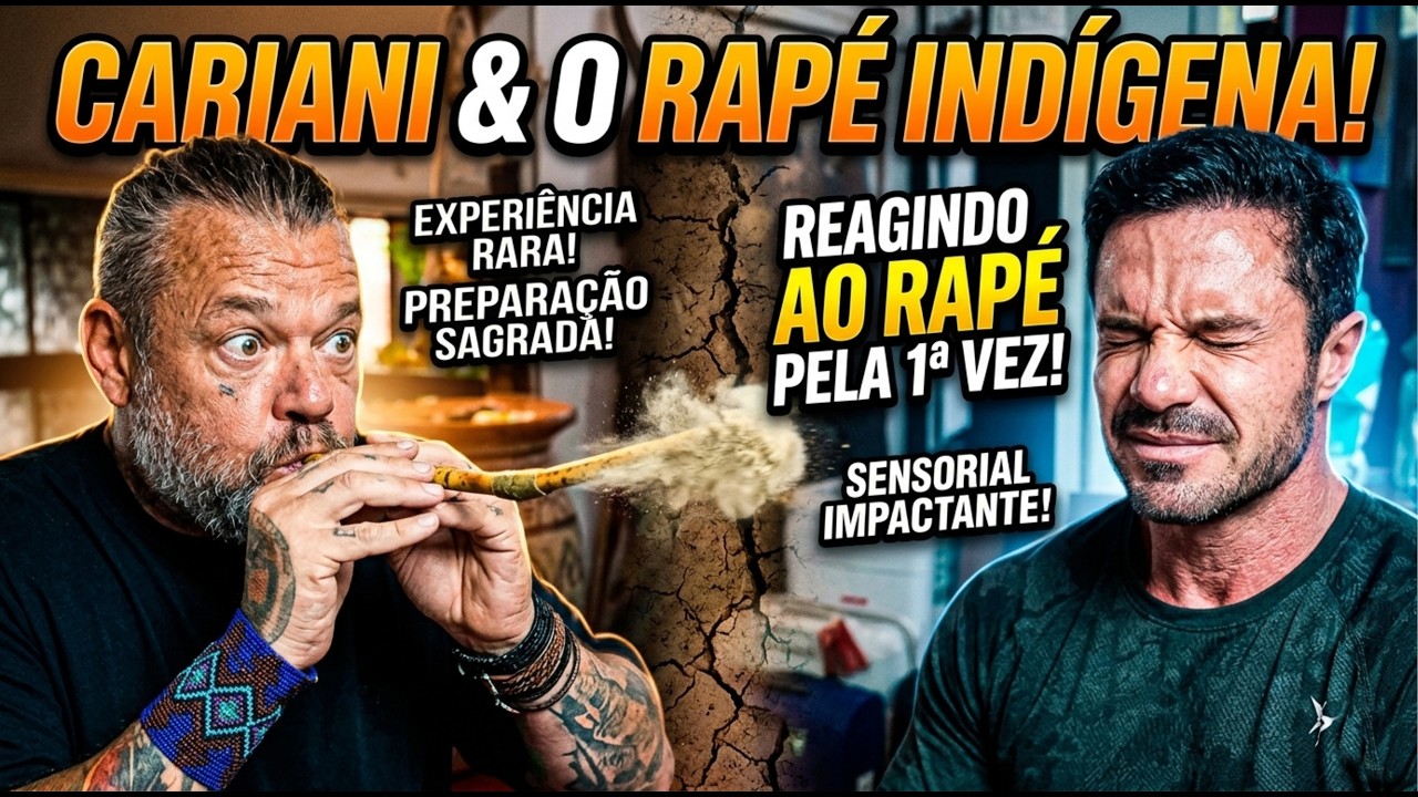 RENATO CARIANI PROVA RAPÉ INDÍGENA PELA PRIMEIRA VEZ