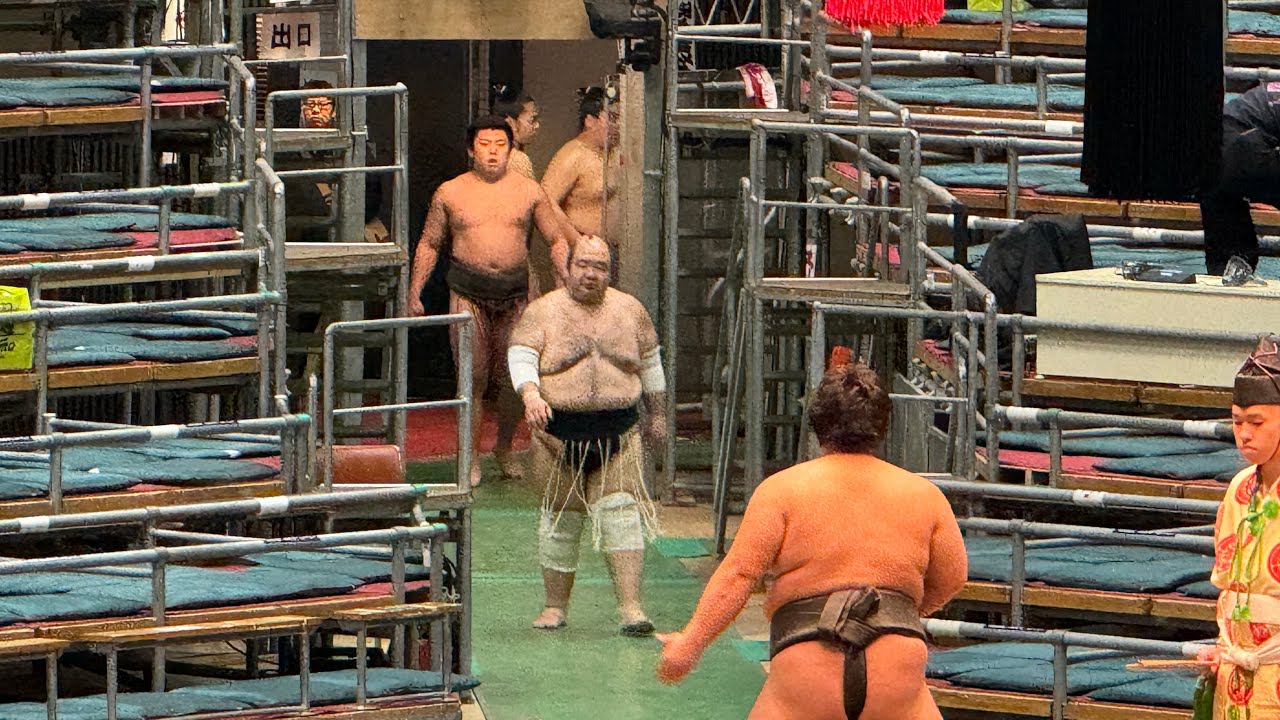 20260313 大相撲春場所6日目 森麗（大嶽部屋）vs美浪（秀ノ山部屋）　森麗 白星