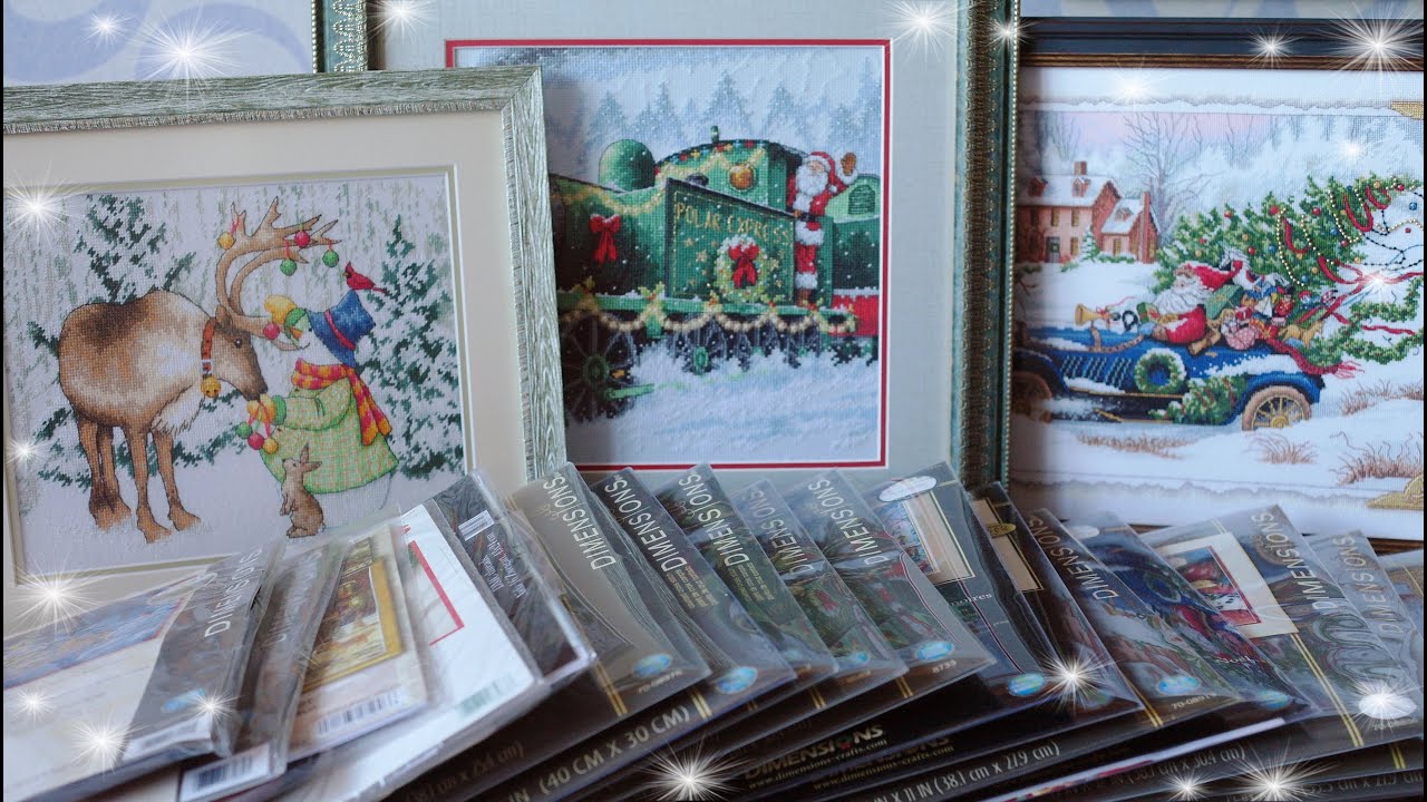 Запаси наборів ❤️ Новий рік в вишивці 🧑‍🎄☃️ Мої запаси та готові роботи