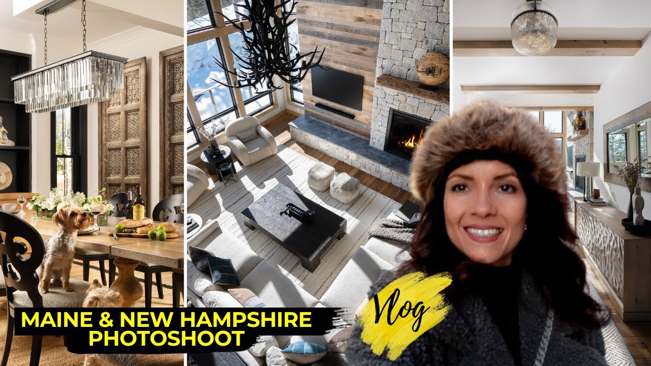 Interior Design Photoshoot in Maine & New Hampshire l BTS Interior design photoshoot in 2024