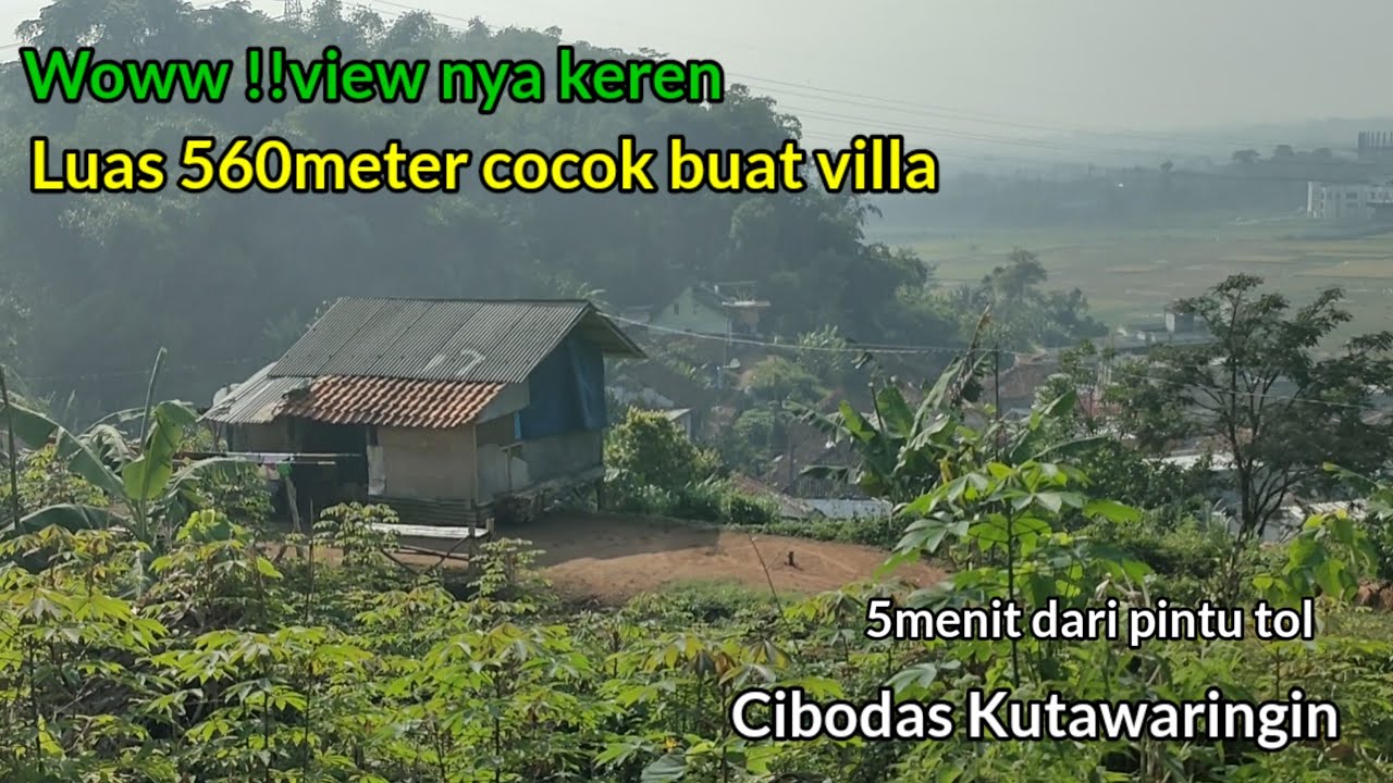 Wow! View nya Keren Luas tanah 560m Di jual 357rb/ meter Nego jarak 5 menit dari pintu tol