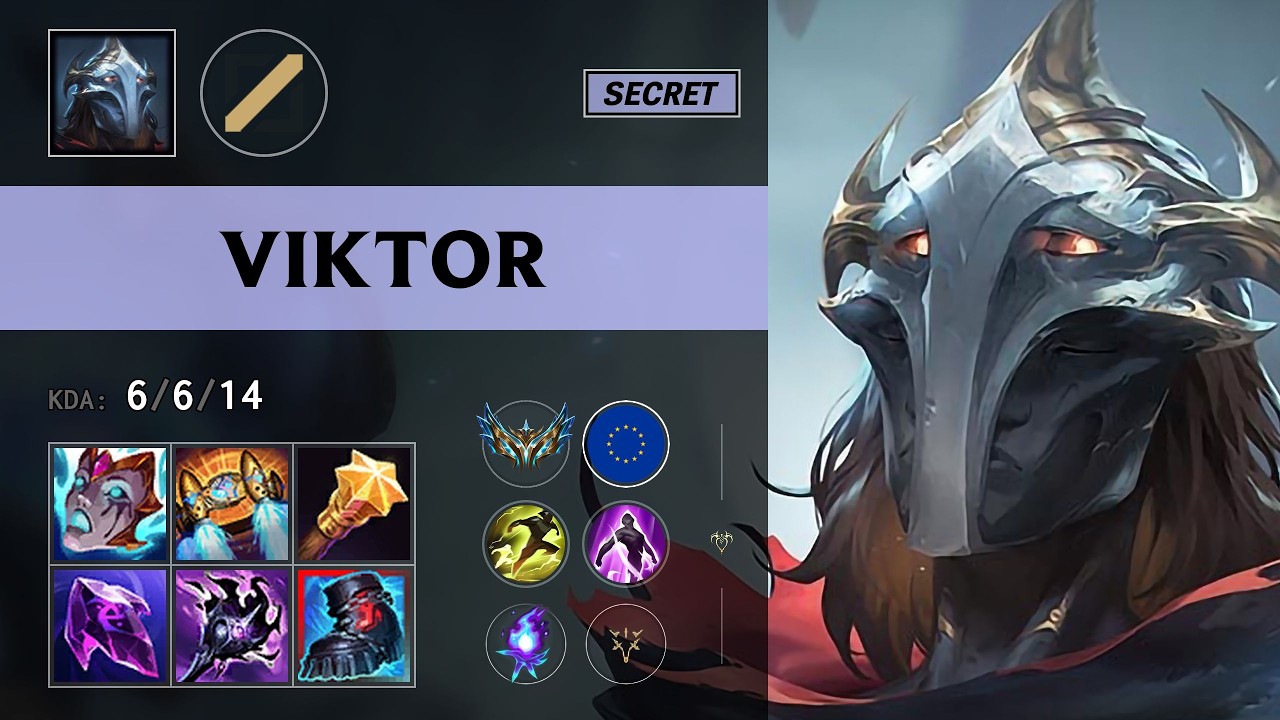 (Secret) Viktor Mid vs Zoe - EUW Challenger Patch 26.17