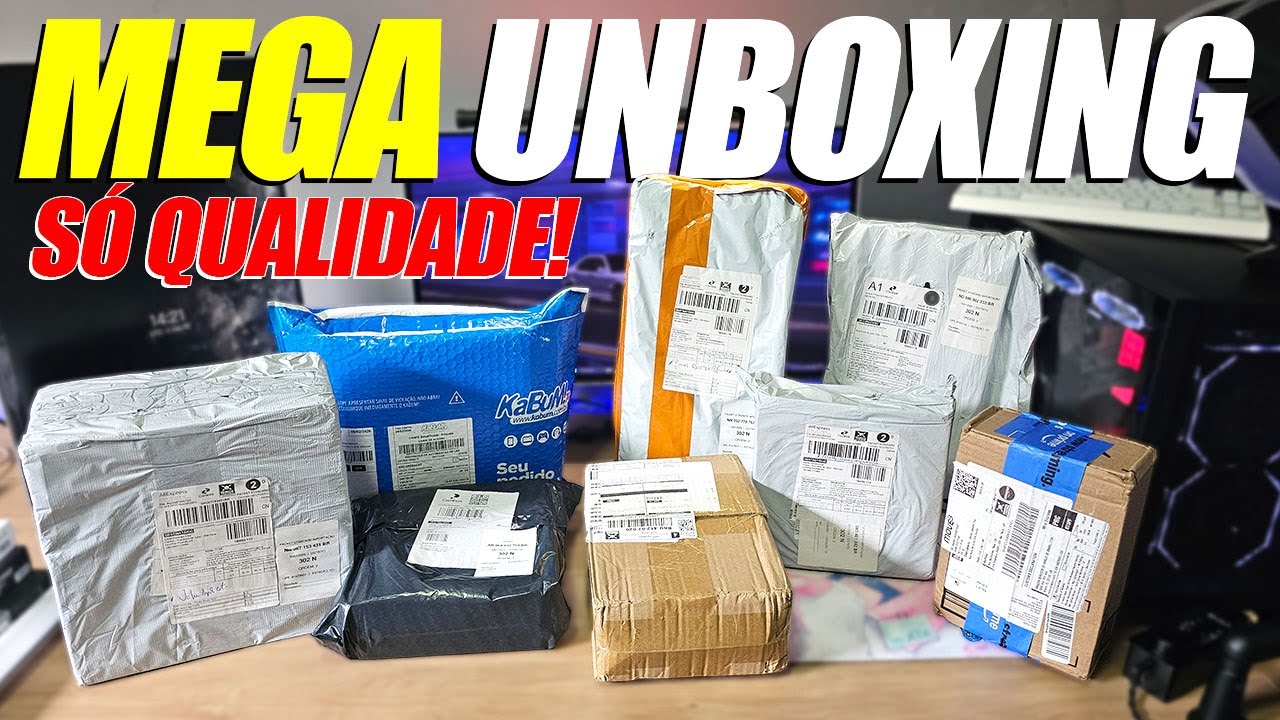 Muitos lançamentos de qualidade nesse Mega Unboxing!