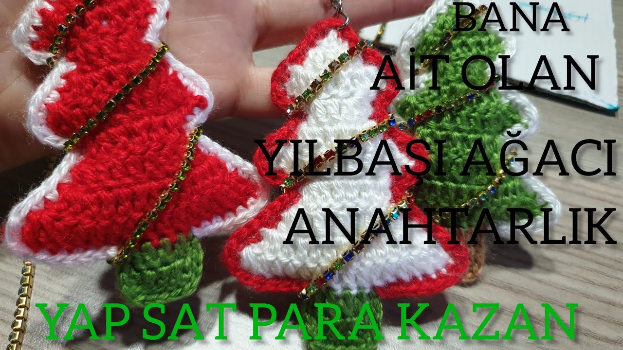 YILBAŞI AĞACI ANAHTARLIK NASIL YAPILIR #yılbaşıağacı #happycristmas #anahtarlıknasılyapılır