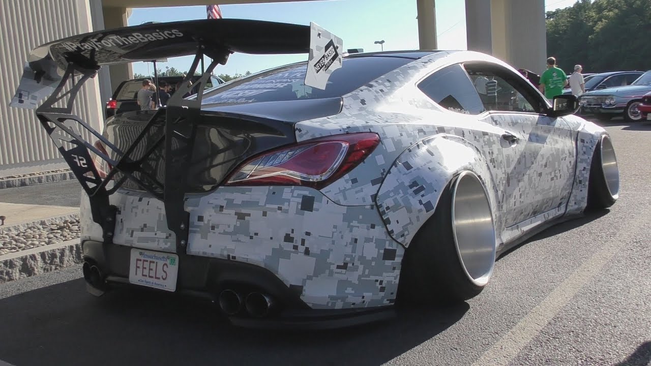 The CRAZIEST Hyundai EVER! Widebody & Bagged Genesis Coupe