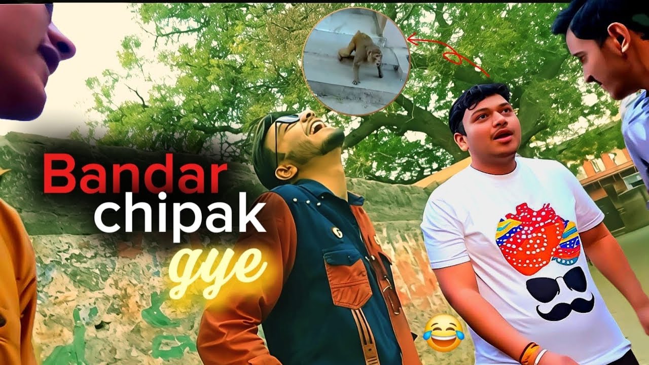 Vrindavan ki holi part-1/ kartik per chipat gye bander 😂😱#vlog #youtube #vrindavan  #vrindavanholi 