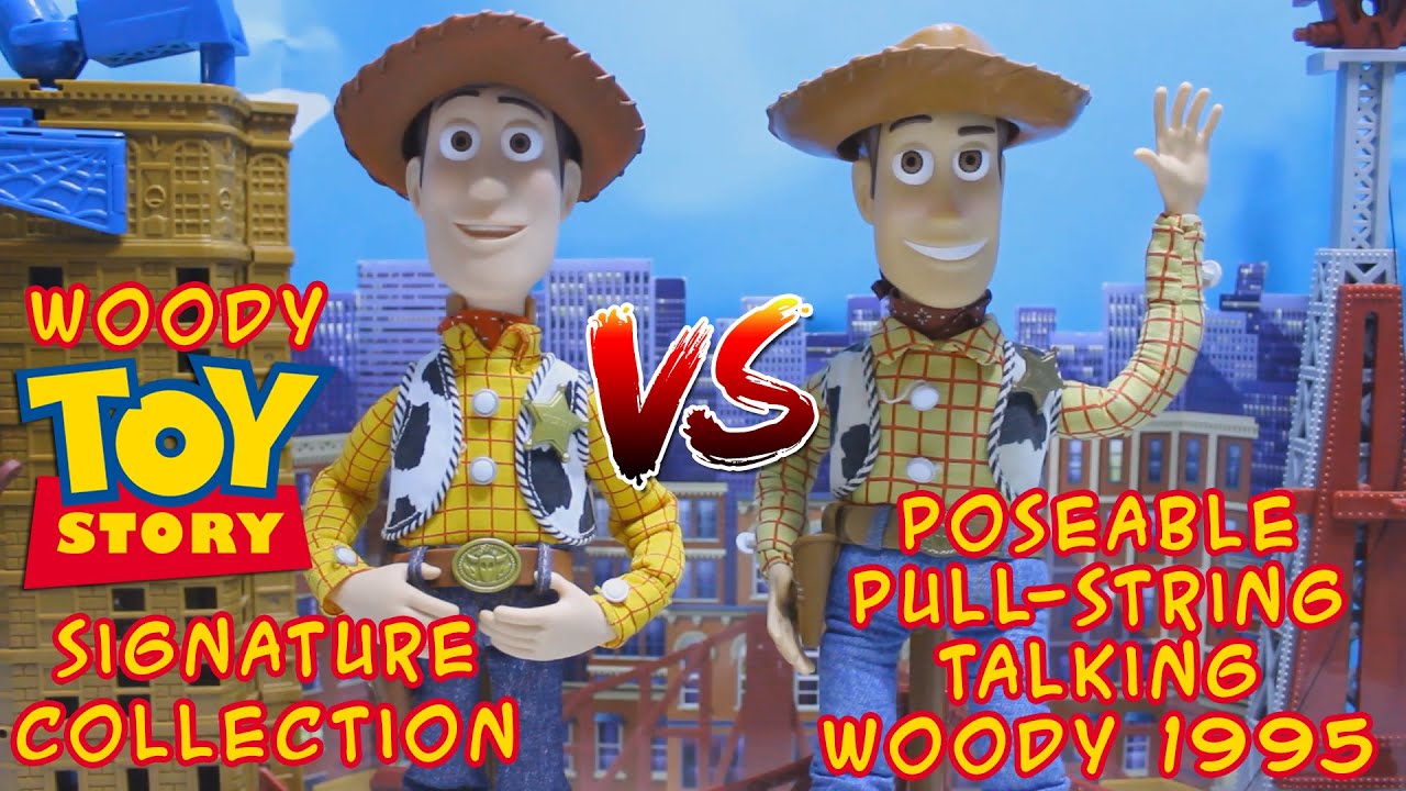Woody Toy Story Signature Collection (2019) vs Poseable Pull-String Talking Woody 1995 Comparativa