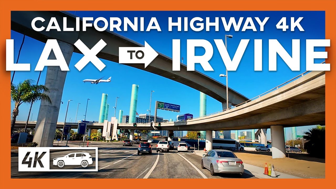 Relaxing 4K Drive: LAX to Irvine via 405 | Scenic California Highway Drive