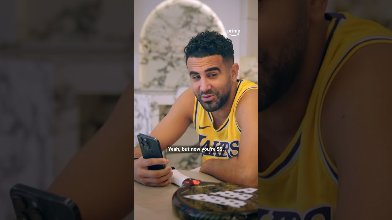 Riyad Mahrez roasting his mother-in-law's padel skills 😂