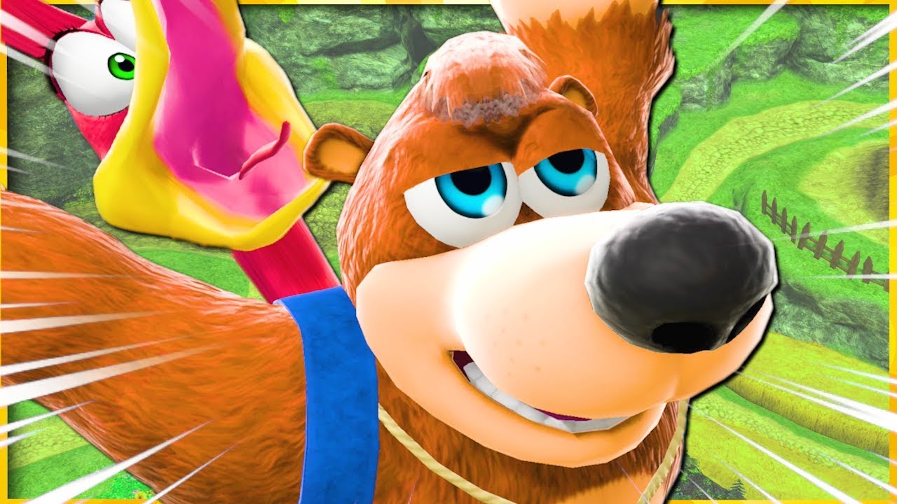 Banjo and Kazooie but some funny stuff happens