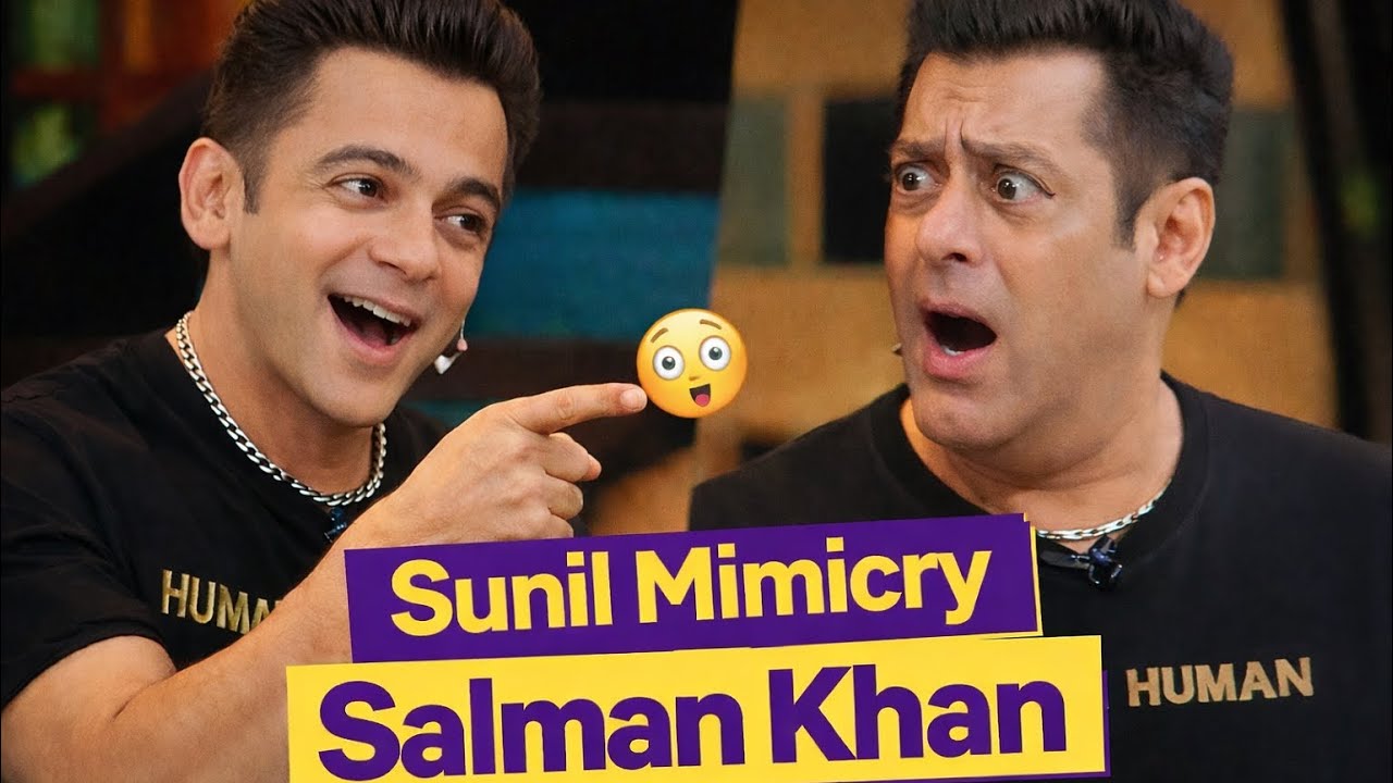 Sunil Grover Copies Salman Khan Mimicry 😂 | Shocked Salman Khan | Bollywood Ka Sabse Funny Moment