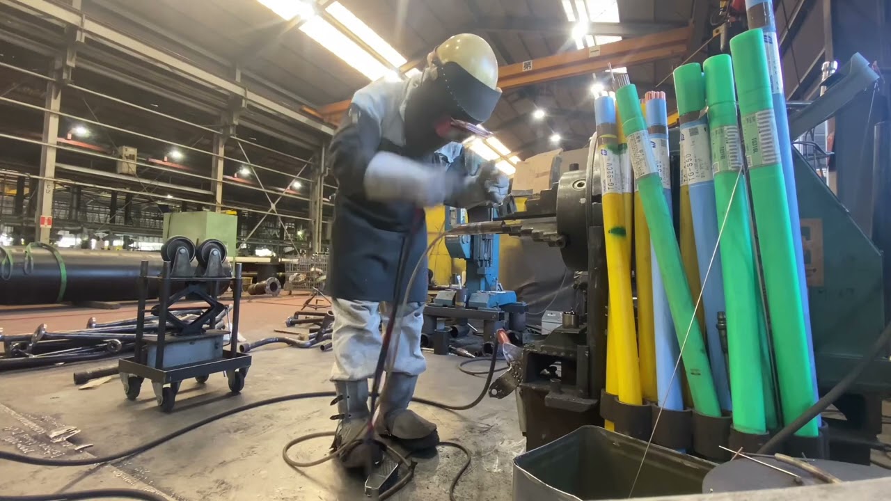 3cm copper nickel pipe Tig weld root pass and cupping