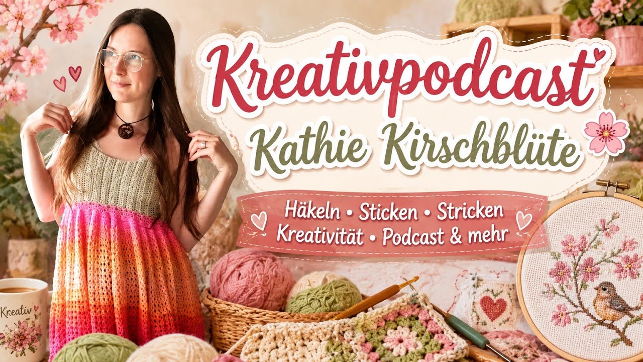 #141 Wir sind jetzt 7000 😻 Gewinnspiel /#kathrinchenkirschblüte #podcast #häkeln #vlog #vlogger