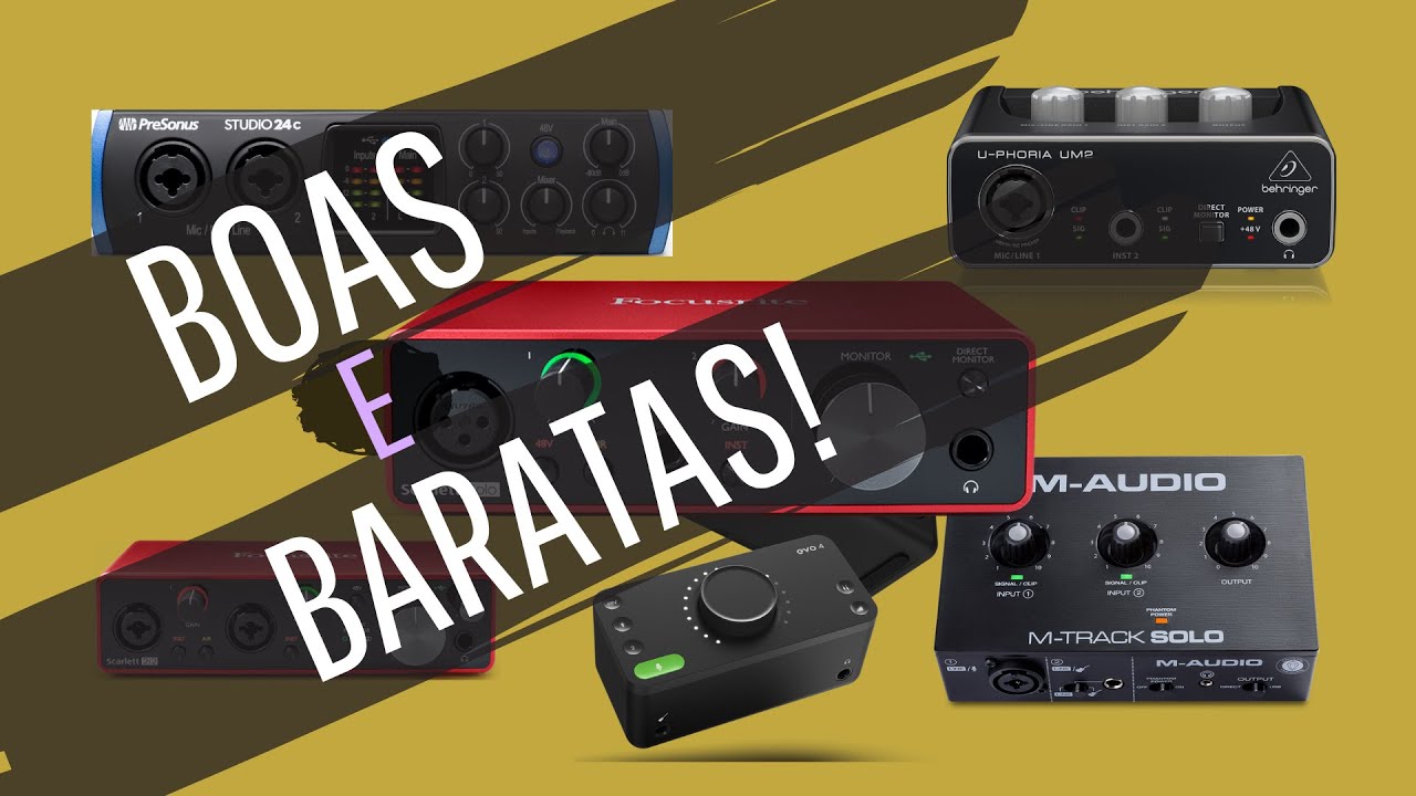 5 INTERFACES DE AUDIO PARA MONTAR SEU HOME STUDIO (2022)