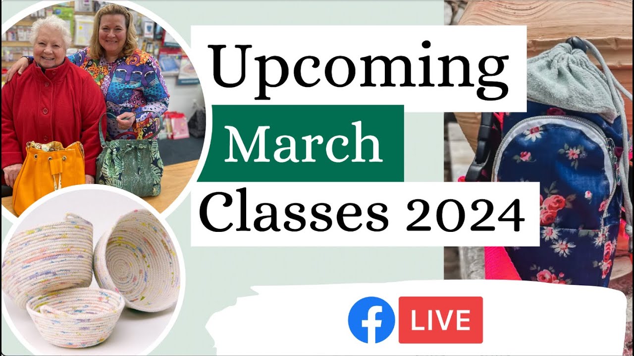 FB Live: March Classes and Events