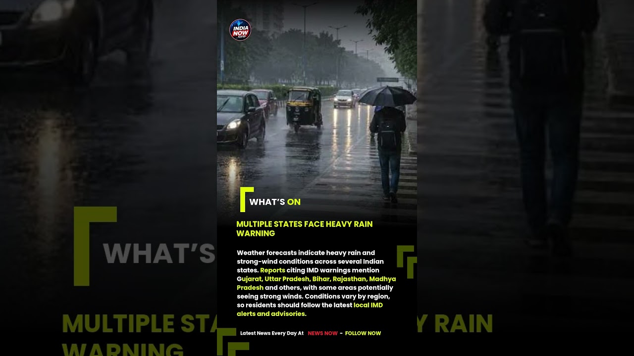 Multiple States Face Heavy Rain Warning