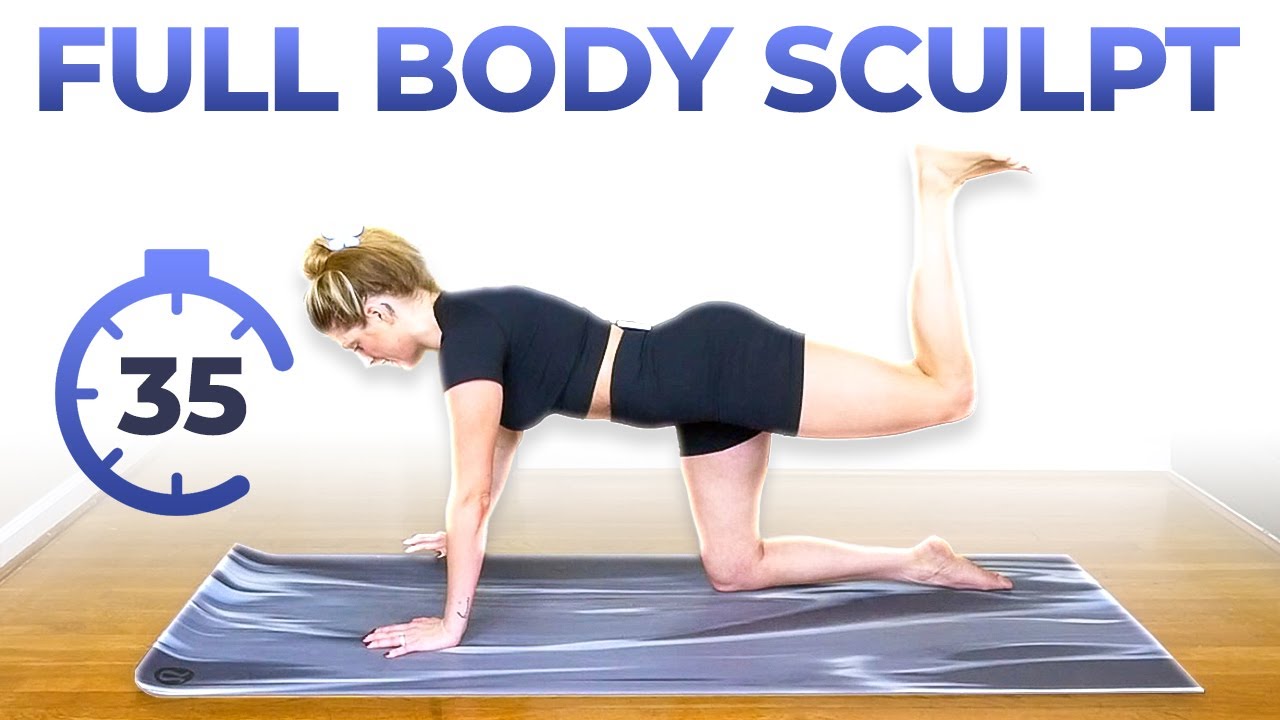 35 Minute No Equipment Barre Sculpting Workout (no equipment)