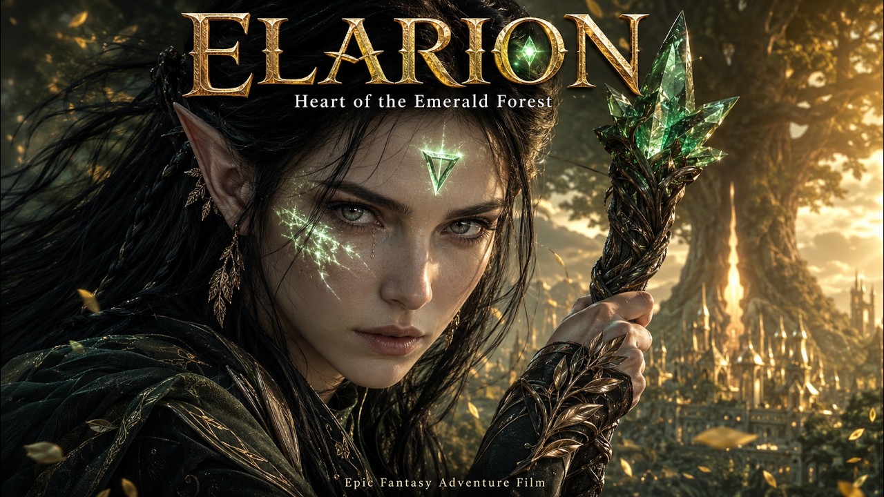 ELARION: HEART OF THE EMERALD FOREST | AI Fantasy, Elven Epic | Epic Fantasy | Full Movie | 4K