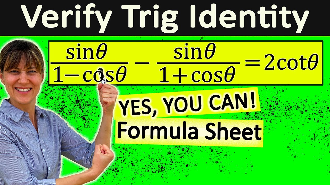 How to Verify Trigonometric Identities EASILY | ALTHOUGH YOU FEEL YOU CAN'T