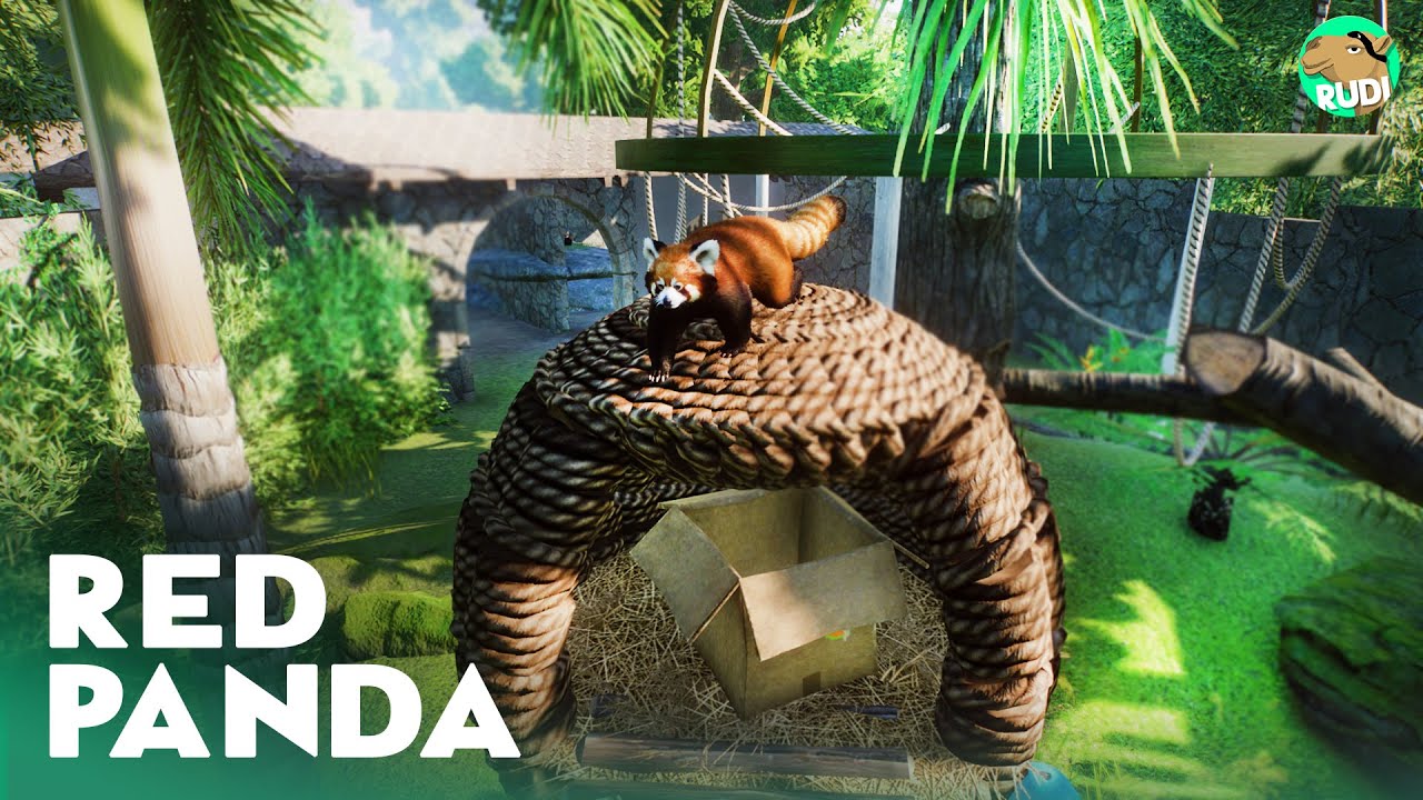 Red Panda Habitat - Planet Zoo Lets Play Franchise Mode - Casa de la Tierra