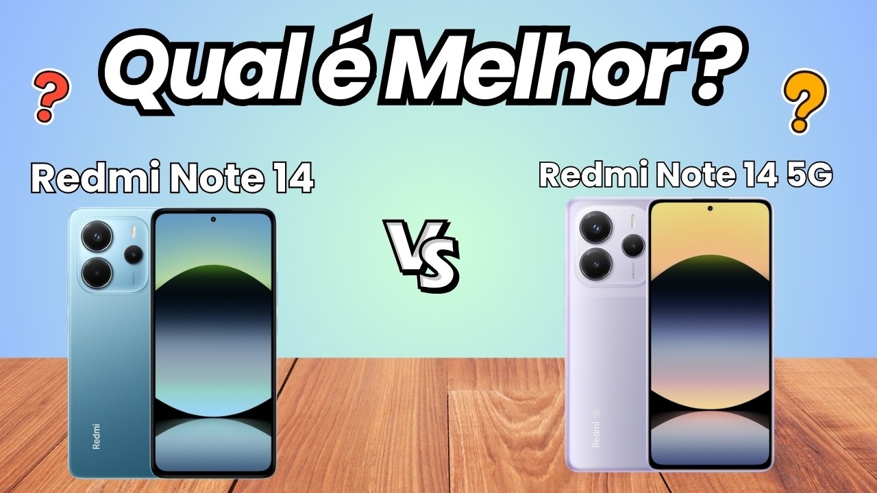 Redmi Note 14 4G vs Redmi Note 14 5G Vale pagar MAIS pelo 5G 😱🔥 Comparativo Completo!