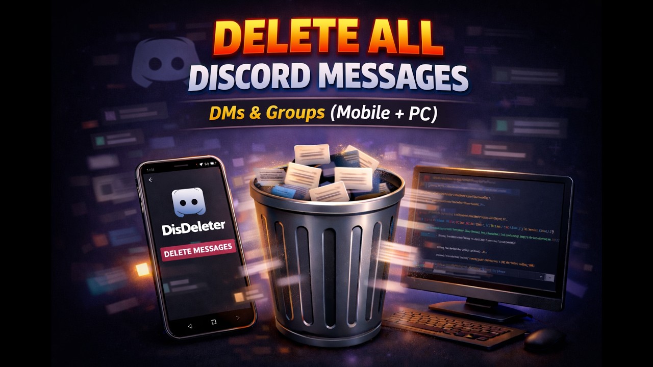 How to Delete ALL Discord DM Messages (Mobile & PC) &ndash; Fast & Easy Method 2026 🚀