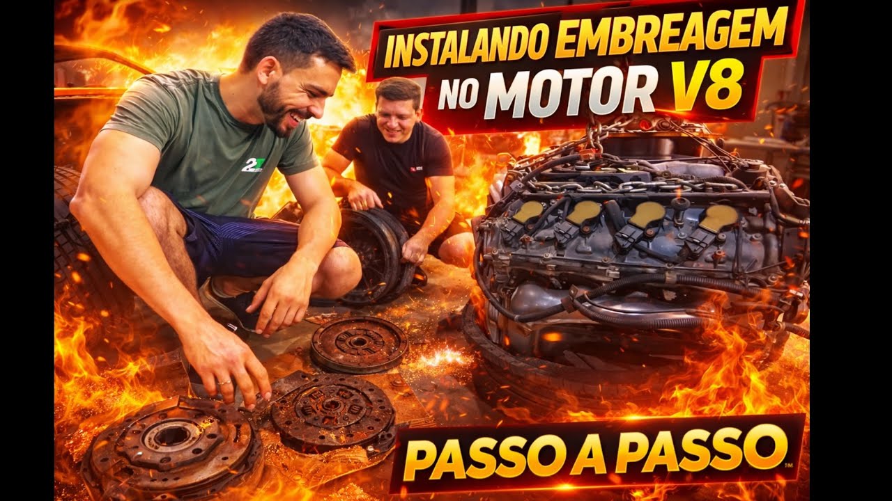 Deu Certo a Adaptação da EMBREAGEM no V8 do CHEVETTE  🔥400 cavalos🔥
