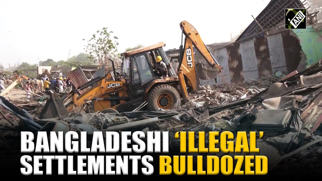 “50 JCBS, 2,000 Cops, a shocking operation…” Bangladeshi illegal settlements bulldozed in Ahmedabad