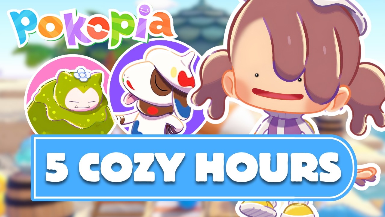 5 COZY Hours of Pokémon Pokopia | Restoring Bleak Beach & Habitat Leveling 💜