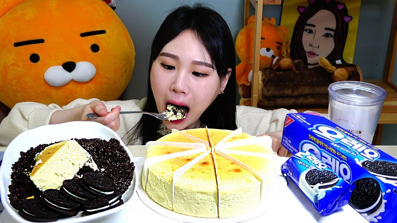띠드케이크 오레오 먹방 Mukbang