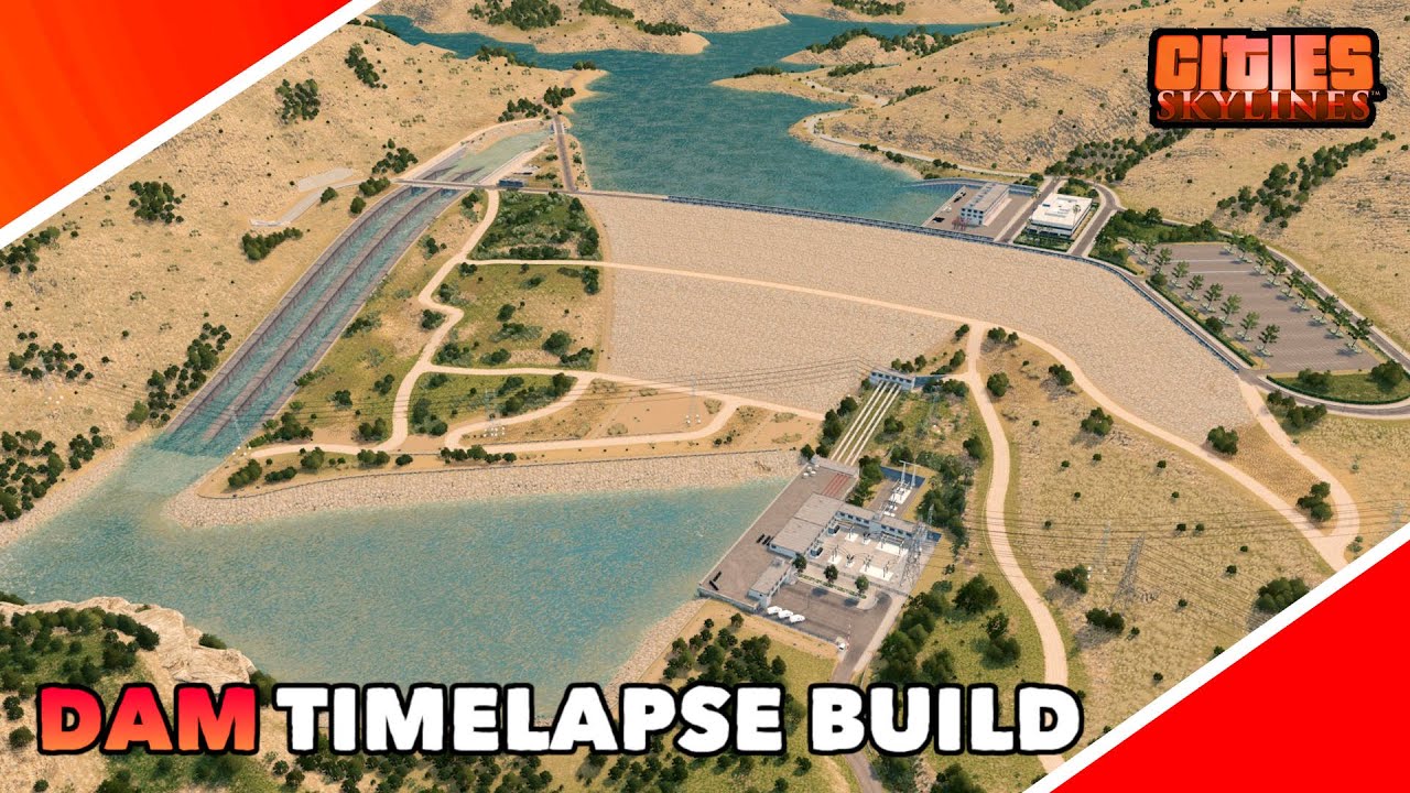 Building a huge Dam in Cities: Skylines | California Series Ep. 5