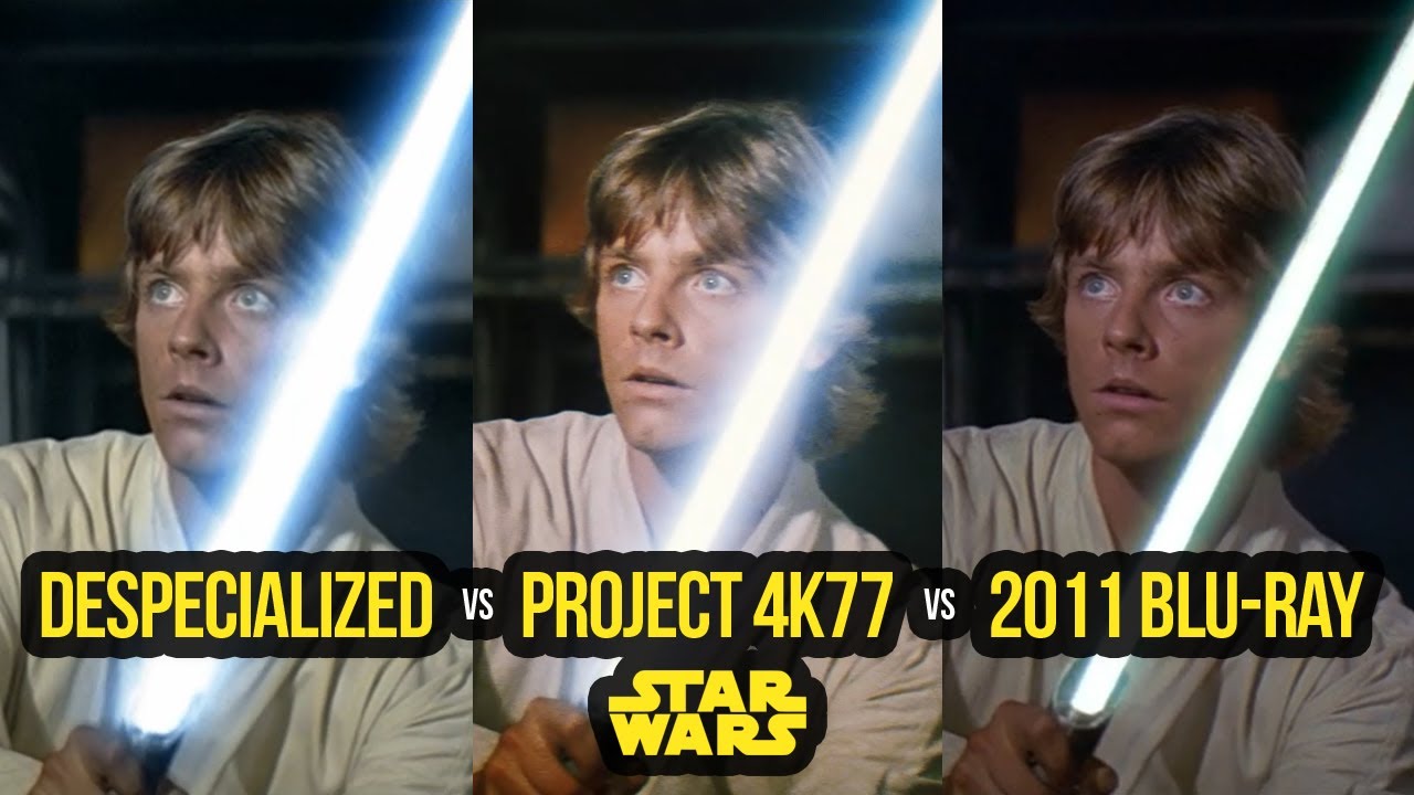 Despecialized против Project 4K77 против Star Wars Official 2011 Blu-Ray