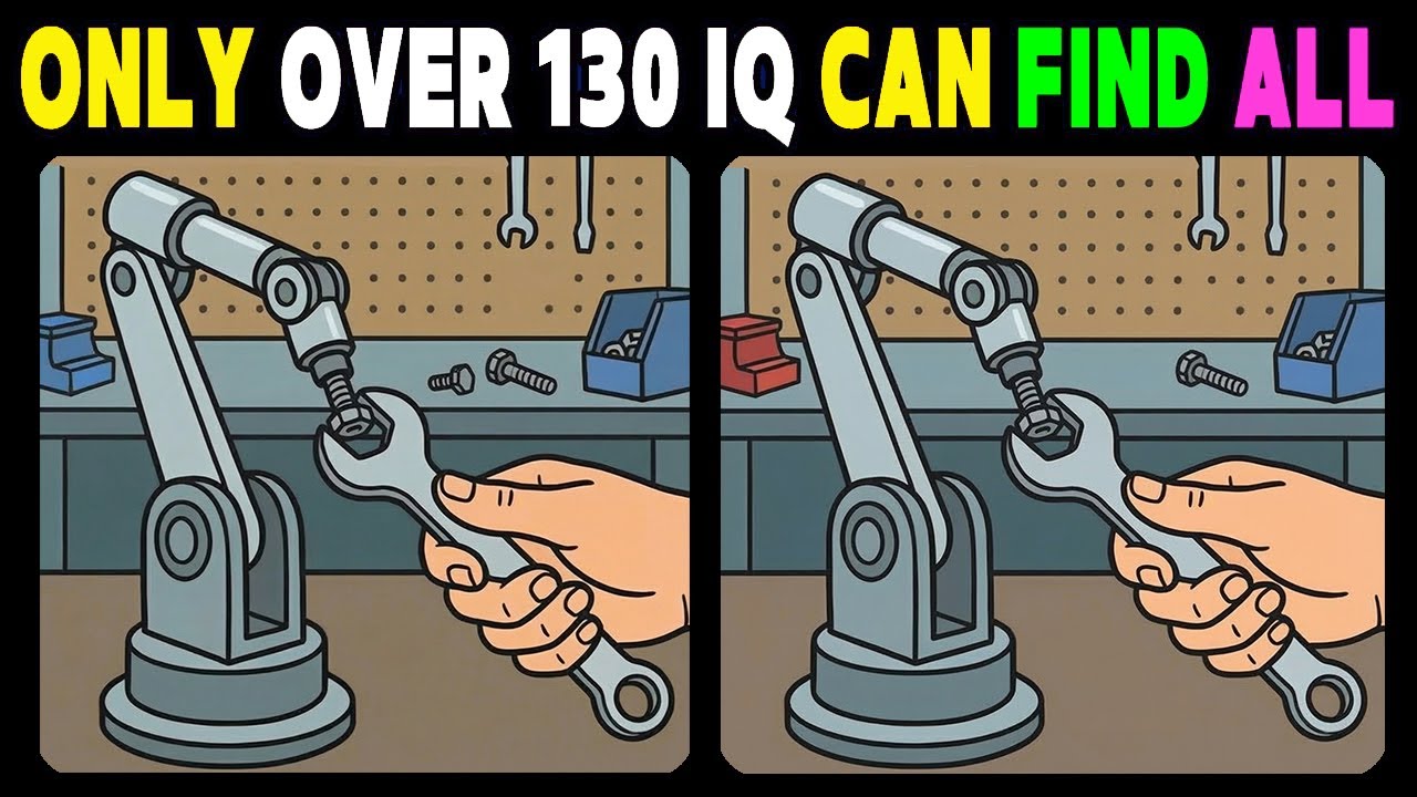 Find the Difference: Only Over 130 IQ Can Find 3 Differences! 🧠【Spot the Difference】