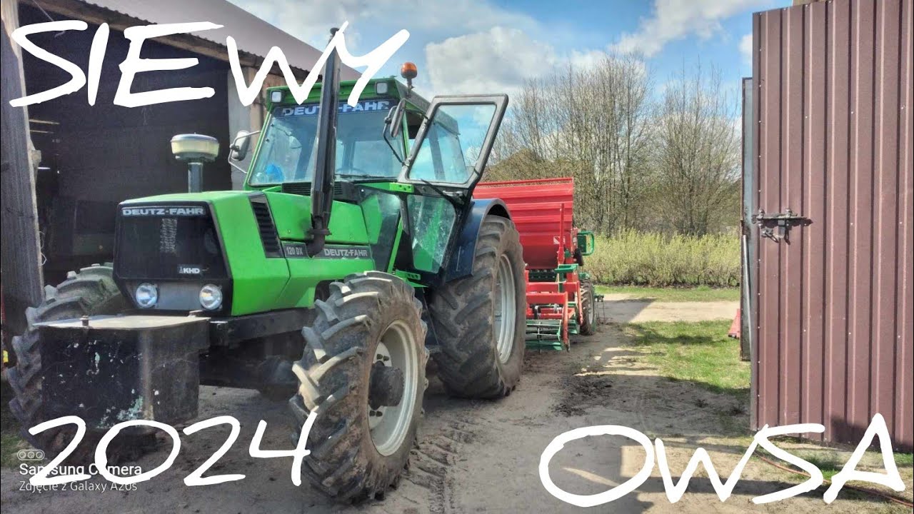 zaczynamy siać owies 2024-oczami operatora deutz fahr dx 120 & agro masz sr300--oporowo-vlog#11😁
