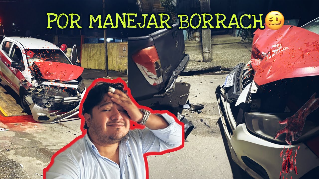 POR CONDUCIR ALCOHOLIZAD🥴 SUFRIMOS UN TERRIBLE ACCIDENTE.