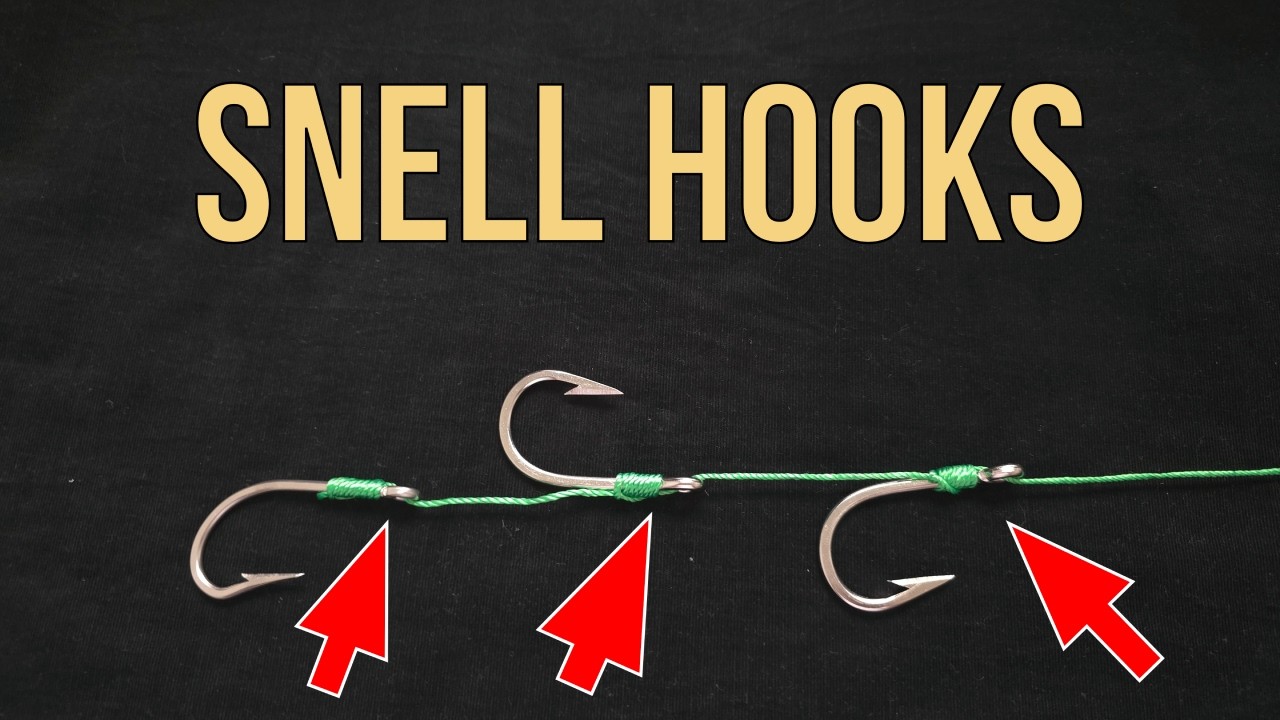 How to Snell two, three or more Hooks to a Fishing Line | Snelling Two Hooks