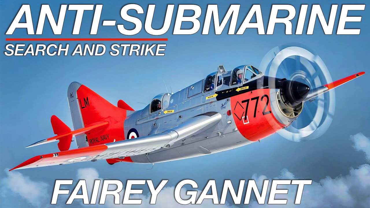 Противолодочный самолёт | Fairey Gannet Search And Strike + интервью с Эриком Брауном