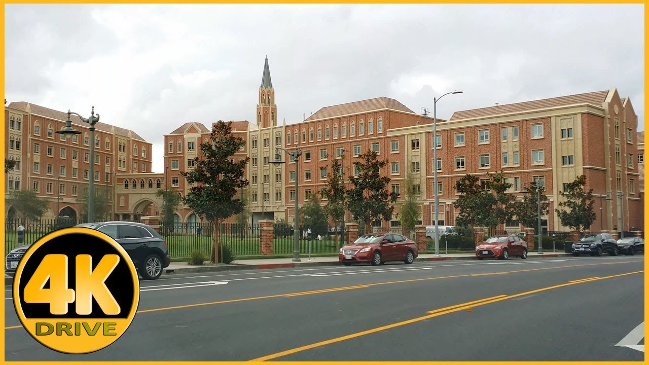 Driving Tour around the University of Southern California [4K]