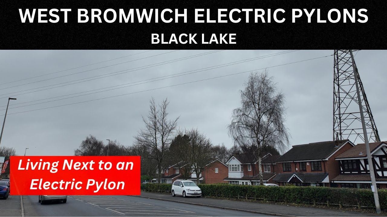 WEST BROMWICH ELECTRIC PYLONS living next to an electric pylon in BLACK LAKE