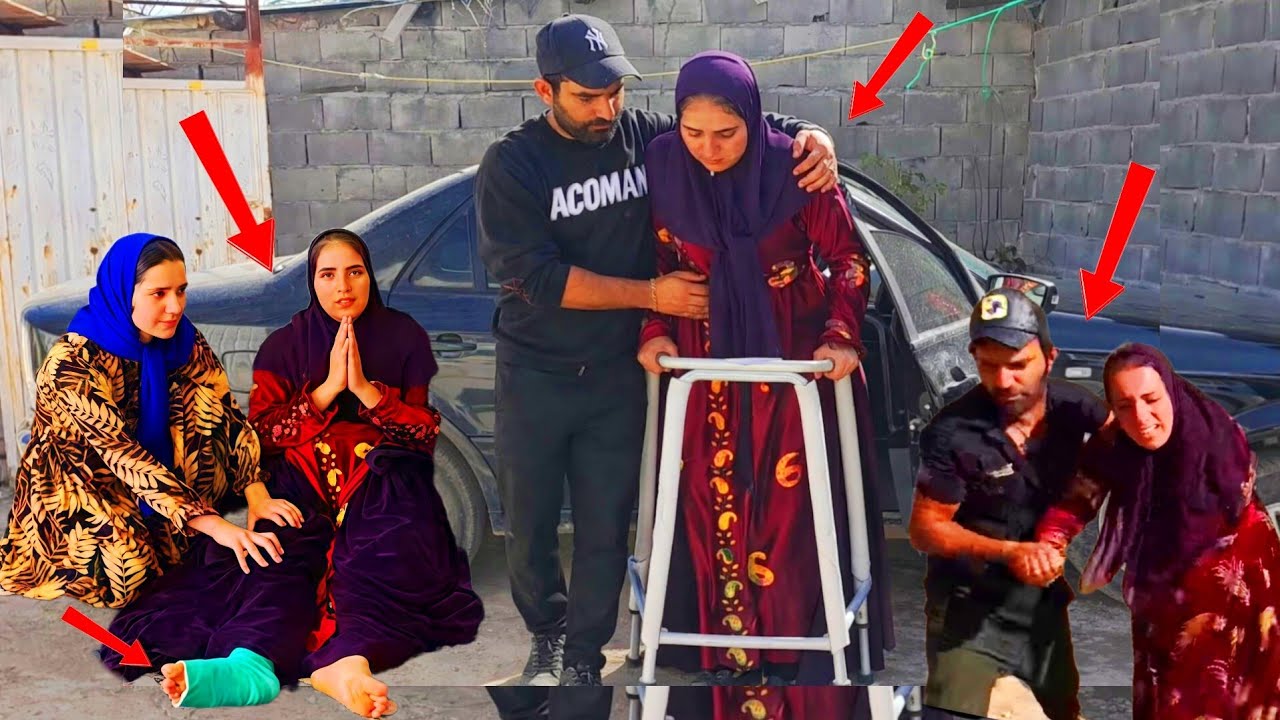 Discharge from the hospital: Isa andAfsaneh's gratitude to the operator and hissister