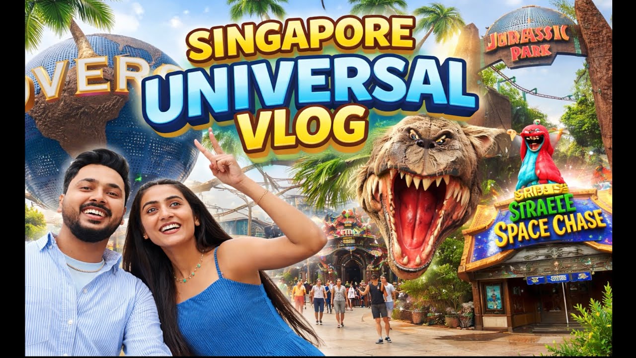 Universal Studios Singapore🎢😱Full Day Fun, Rides & Shows | #couple #vlog #viral #trending #shorts 