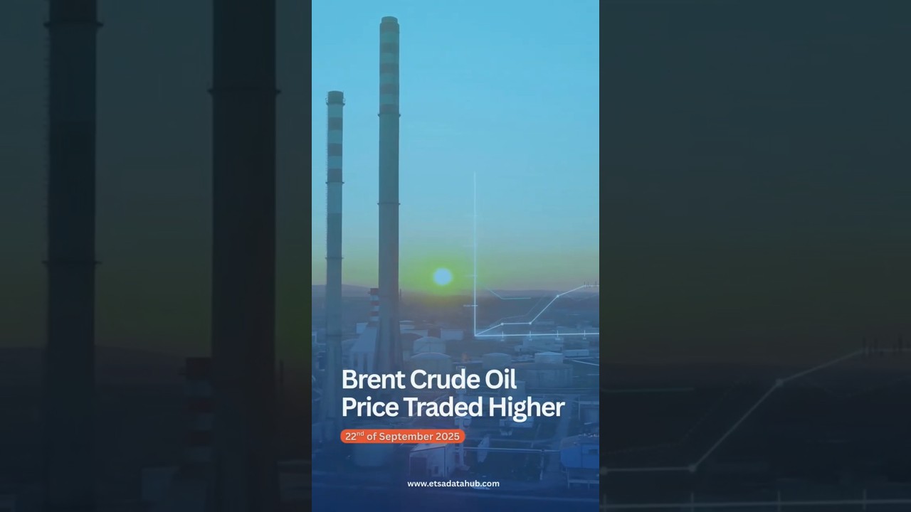📈Brent Crude oil price traded higher | ETSA Datahub