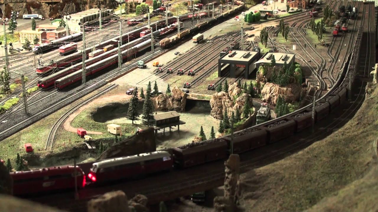 Gemischter Verkehr, Mixed Traffic Märklin Modelleisenbahn Anlage, Marklin Modeltrain layout