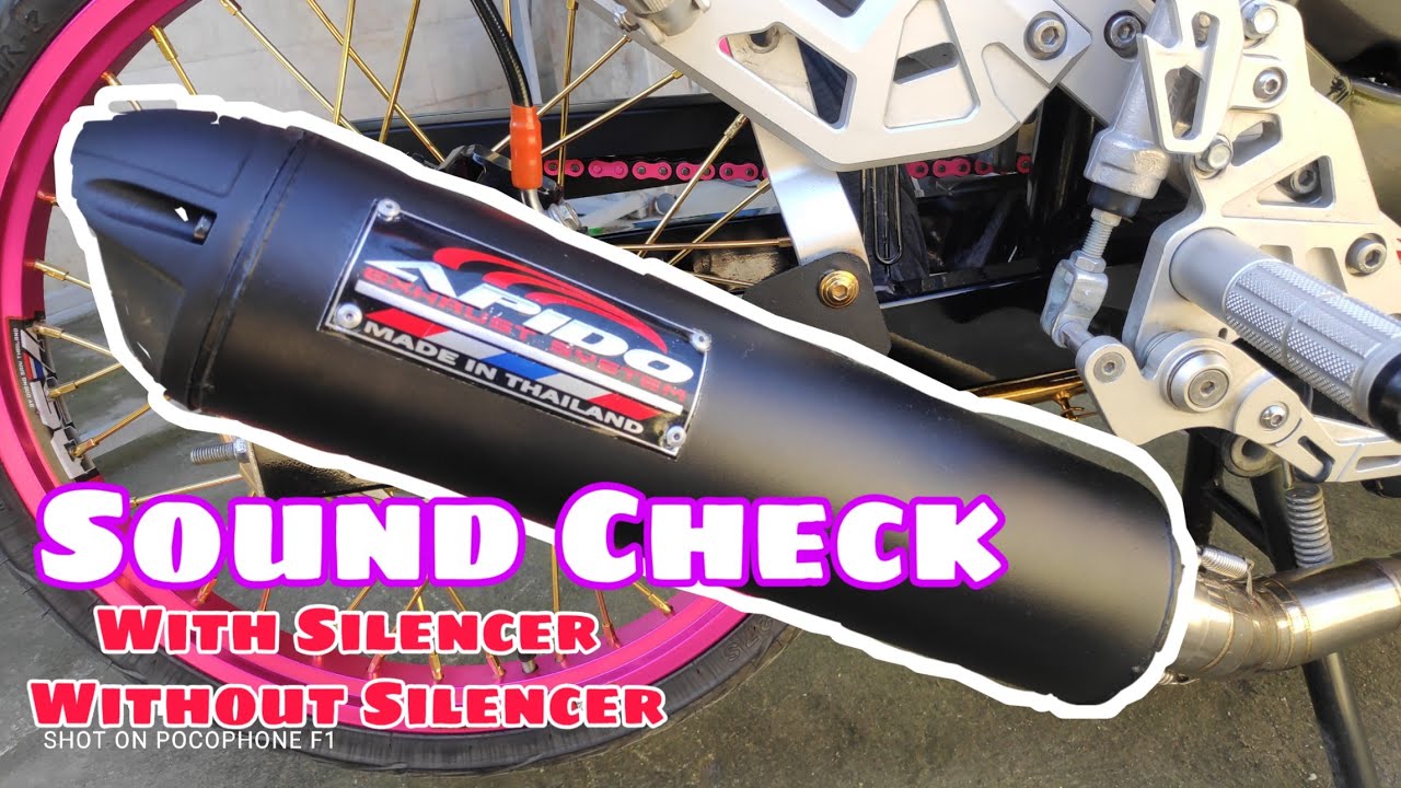 Apido Power Pipe black For raider 150 Sound Check With Silencer and Without Silencer