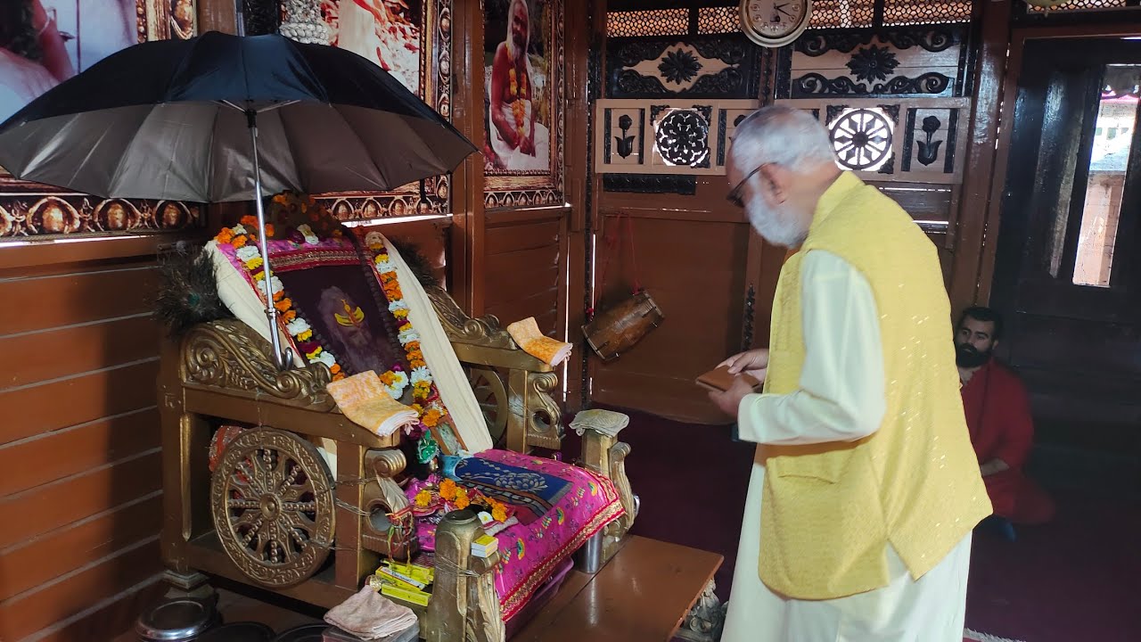 Visit of Swami Anand Arun at Mast Ram Baba Ashram in Rishikesh, March 11,2023.