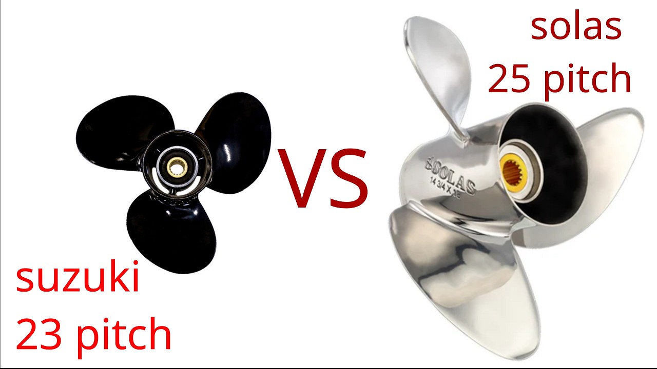 Boat Propeller Test, Suzuki 140 HP, KingFisher 1825 Warrior Tiller WOT