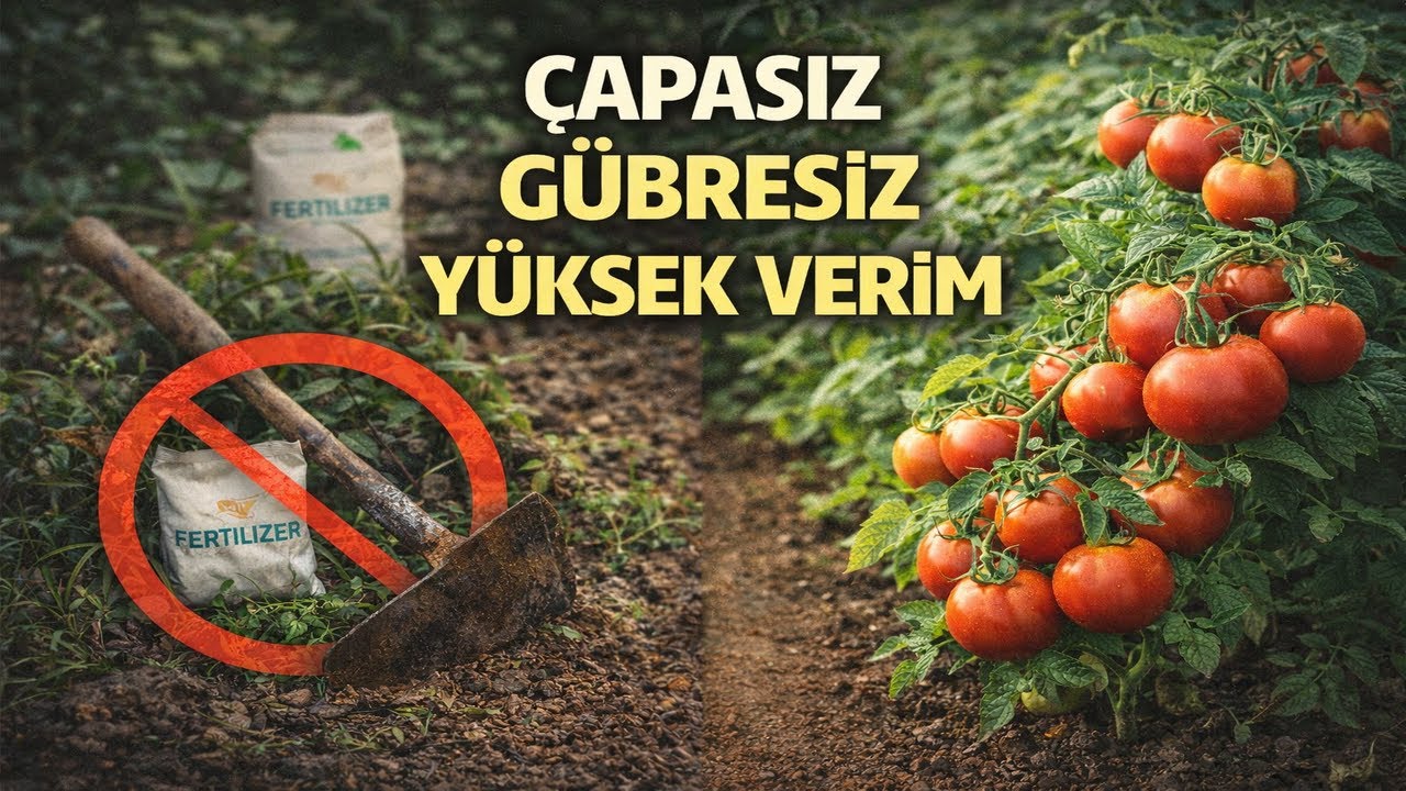 Doğal Tarımla Domates Yetiştirme: Çapalamadan ve Gübre Kullanmadan Yüksek Verim